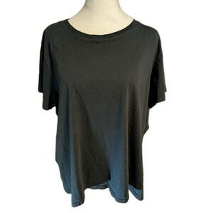 Pact T-shirt Women's Size XXXL Organic Cotton Black Short Sleeve Tee India **